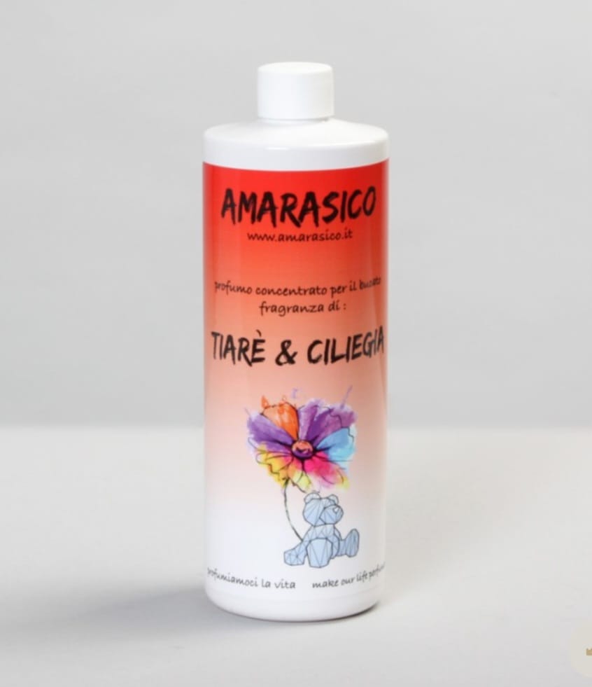 Amarasico - profumatore per bucato - Tiarè e ciliegia - 500ml